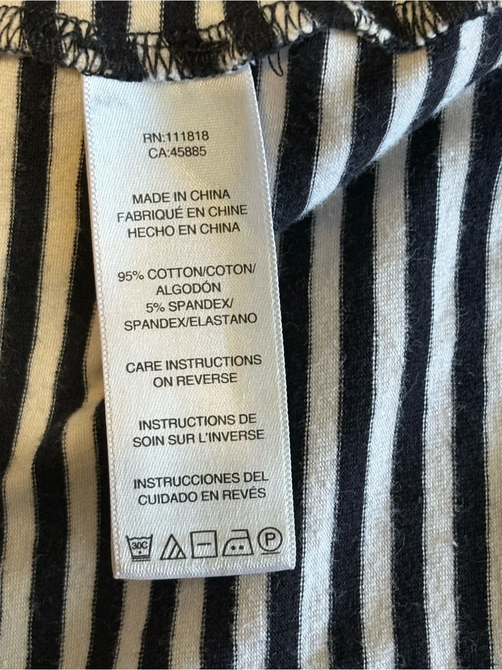 Michael Kors Blue & White Striped Top (XL) with Denim Skirt Combo (14)